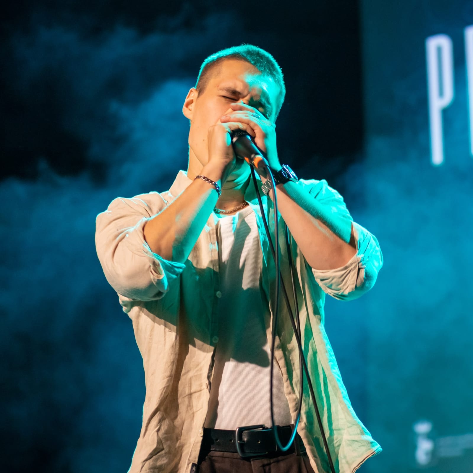 Zdjęcie z Polish Beatbox Battle 2025 ilustrujące występ beatboxowy.