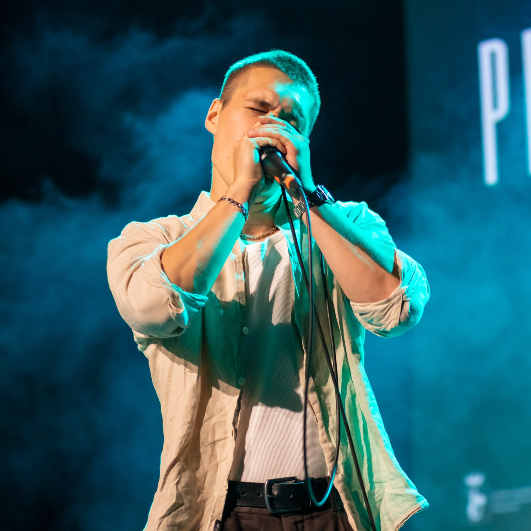 Zdjęcie z Polish Beatbox Battle 2025 ilustrujące występ beatboxowy.